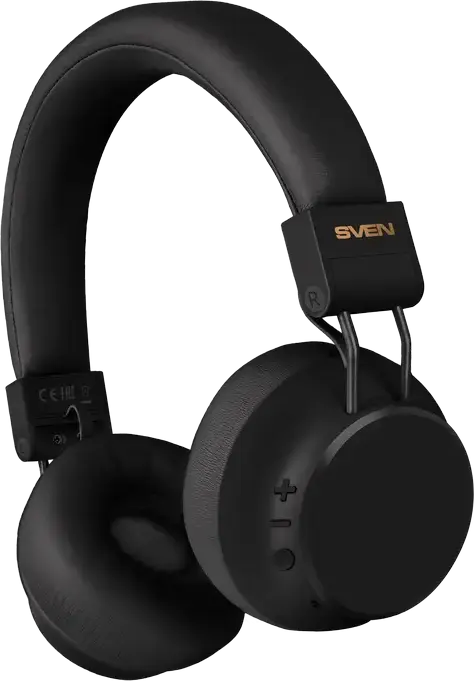 SVEN AP-B710MV Wireless Stereo Overhead Headphones, Black, Bluetooth 5.4, ANC, 40mm Drivers, 90h Battery, IPx4, USB Type-C, Cable 1.2m