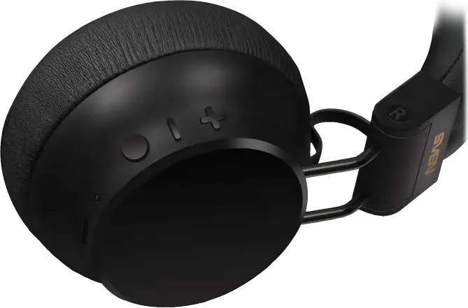 SVEN AP-B710MV Wireless Stereo Overhead Headphones, Black, Bluetooth 5.4, ANC, 40mm Drivers, 90h Battery, IPx4, USB Type-C, Cable 1.2m