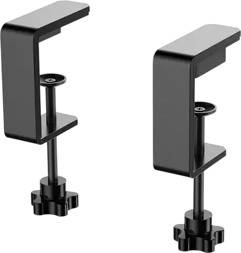 MOZA Table Clamp for AY210 Force Feedback Yoke Base, Carbon Steel Mounting Bracket, Black, Compatibility: MOZA AY210 Force Feedback