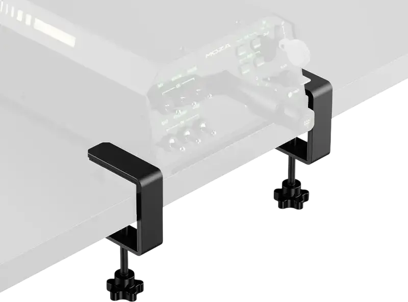 MOZA Table Clamp for AY210 Force Feedback Yoke Base, Carbon Steel Mounting Bracket, Black, Compatibility: MOZA AY210 Force Feedback