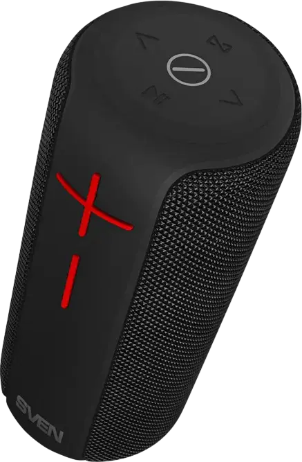 Sistem Difuzor Portabil Multimedia SVEN PS-215, Putere 12W RMS, Rezistent la Apă IPX6, Bluetooth, TWS, Radio FM, microSD/USB, USB Type-C, Culoare: Negru
