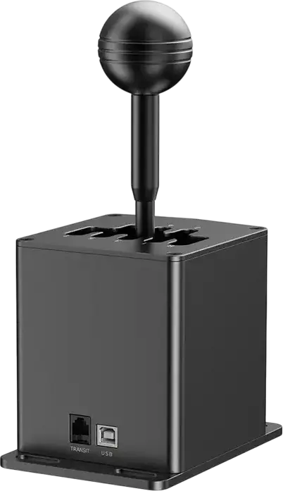 MOZA HGP Shifter - 7+1 H-Pattern Gearbox, CNC Aviation-Grade Aluminum, 15-bit Non-Contact Angle Sensor, Intelligent Downshift System, Black