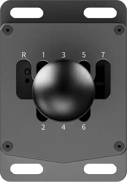 MOZA HGP Shifter - 7+1 H-Pattern Gearbox, CNC Aviation-Grade Aluminum, 15-bit Non-Contact Angle Sensor, Intelligent Downshift System, Black