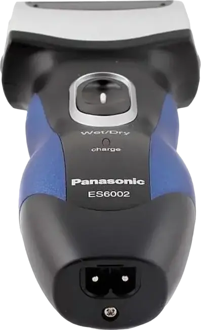 Aparat de ras electric Panasonic ES6002 cu sita, Wet & Dry Impermeabil, 3 Capete de Ras, Trimer Integrat, Baterie Reincarcabila Ni-Mh, Albastru-Negru, 1 Accesoriu