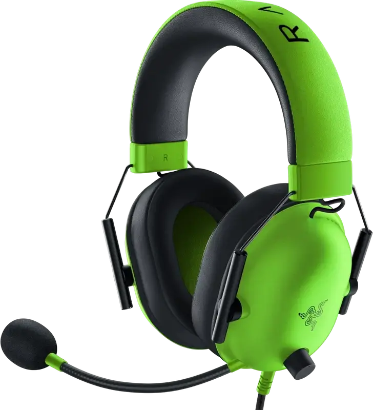 Casca Gaming Razer BlackShark V2 X cu fir - Verde, Drivere TriForce 50mm, Microfon Cardioid HyperClear, Sunet Surround 7.1, Perne din spumă cu memorie, Jack 3.5mm