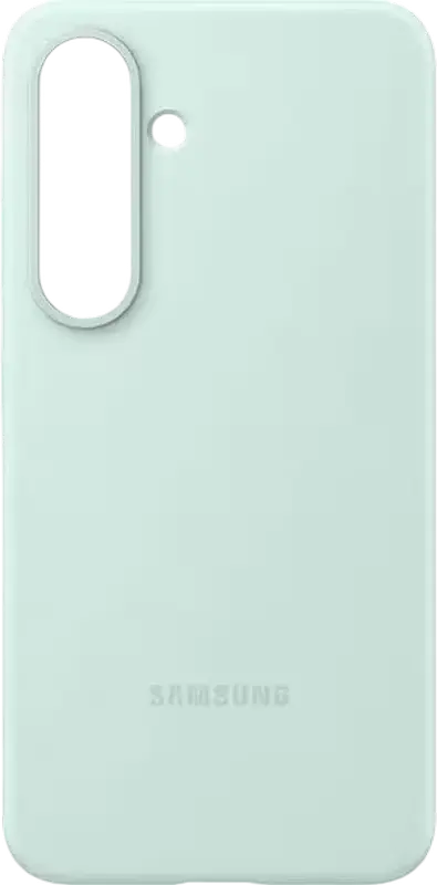 Samsung Silicone Cover Mint for Galaxy S25+, Soft-Touch Protective Case with Precise Cutouts, Slim Fit Back and Side Protection