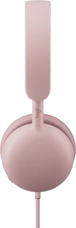 Casca Logitech Zone Wired 2 cu fir, Roz, ANC Hibrid Adaptiv, Microfoane Duale cu Anulare Zgomot AI, USB-C/USB-A, Drivere 40mm, Certificată Microsoft Teams și Zoom