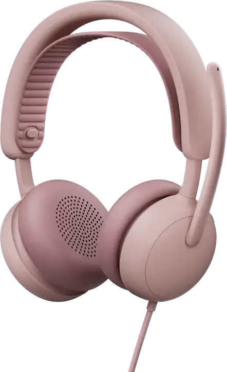 Căști Logitech Zone Wired 2, Roz