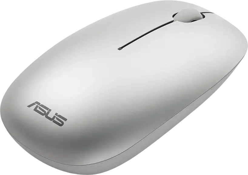 Set Tastatură și Mouse Wireless ASUS W5000, Alb, Layout Engleză/Rusă, RF 2.4GHz, Tastatură Full-Size Ultra-Subțire Low-Profile cu Taste Chiclet, Mouse Optic 1600 DPI, USB, Windows