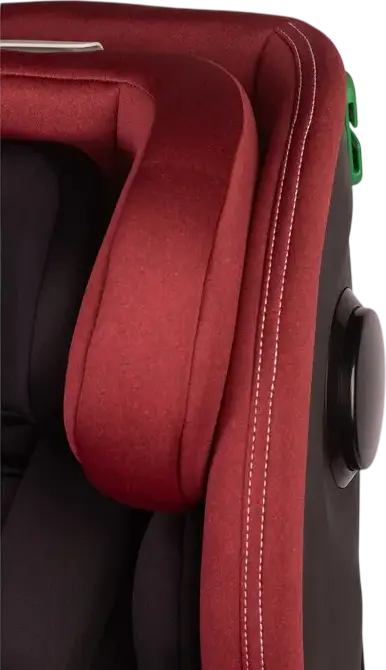 Caretero Securo 360 Rotating Car Seat, Burgundy, Polyester-Bamboo, i-Size ECE R129/02, ISOFIX & Top Tether, Group 0+/1/2/3 for 40-150 cm (0-36 kg), SIP Protection, Memory Foam