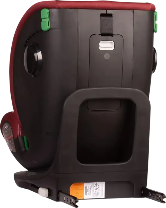 Caretero Securo 360 Rotating Car Seat, Burgundy, Polyester-Bamboo, i-Size ECE R129/02, ISOFIX & Top Tether, Group 0+/1/2/3 for 40-150 cm (0-36 kg), SIP Protection, Memory Foam