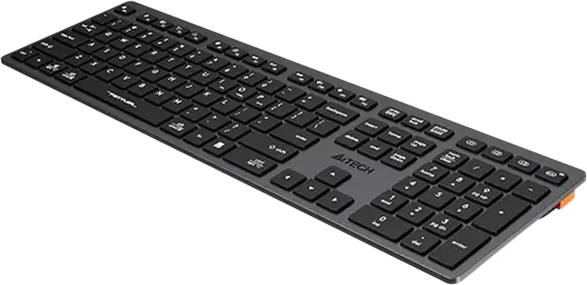 Беспроводная клавиатура A4Tech FStyler FBX50C Dual-Mode, Bluetooth и 2.4 ГГц, низкопрофильные клавиши Scissor switch, многозадачность, USB-C, серый