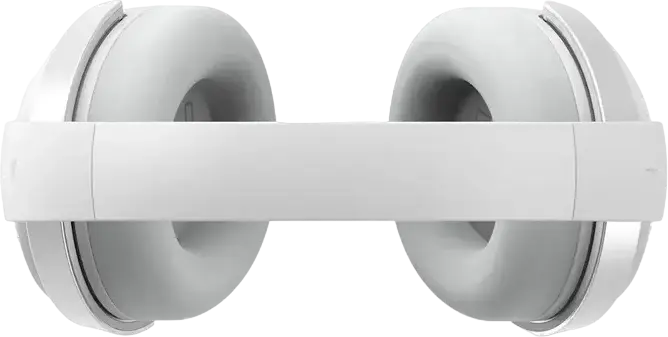 A4Tech BH350C Wireless Over-Ear Headset, White, Bluetooth 5.3, Active Noise Cancelling ANC, ENC Microphone, 50h Battery, 40mm Hybrid Drivers, Foldable Design