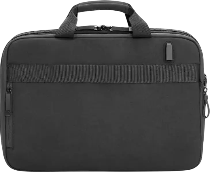 HP Renew Executive 16.1-inch Laptop Bag 6B8Y2AA, Recycled Polyester, Water Resistant, RFID-blocking Pocket, USB-C Port, Expandable Compartment, Black