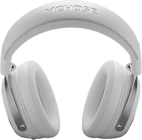 MCHOSE X9 Gaming Headset White, 7.1 Surround Sound, 53mm Drivers, Wireless/Wired, 2.4GHz, Bluetooth 5.3, USB-C, AI Noise Cancelling Detachable Mic, 200h Battery, RGB
