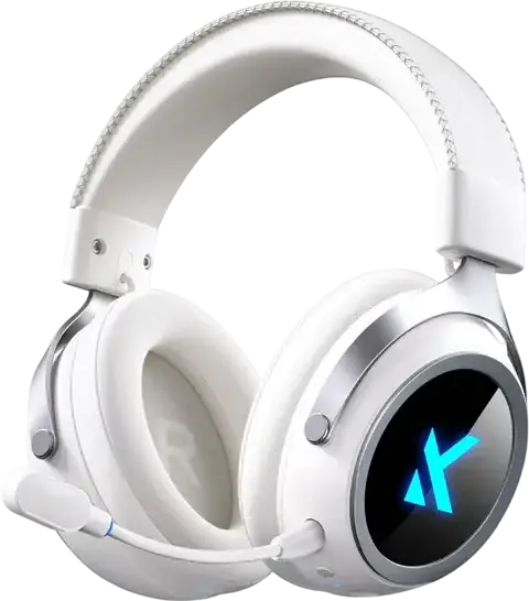 Căști gaming MCHOSE X9, Fără fir/Cu fir, Alb