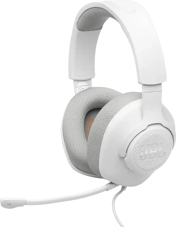 Căști gaming JBL Quantum 100M2, Cu fir, Alb