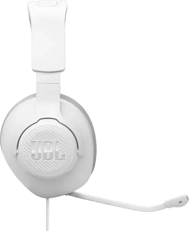 JBL Quantum 100M2 Wired Over-Ear Gaming Headset - White, with QuantumSOUND Signature, Detachable Boom Microphone, Memory Foam Ear Cushions, 3.5mm Jack