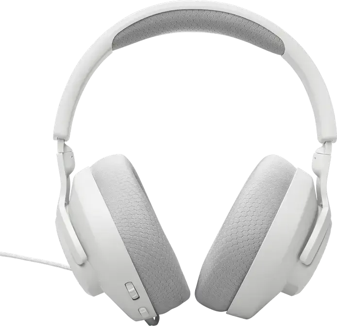 JBL Quantum 100M2 Wired Over-Ear Gaming Headset - White, with QuantumSOUND Signature, Detachable Boom Microphone, Memory Foam Ear Cushions, 3.5mm Jack