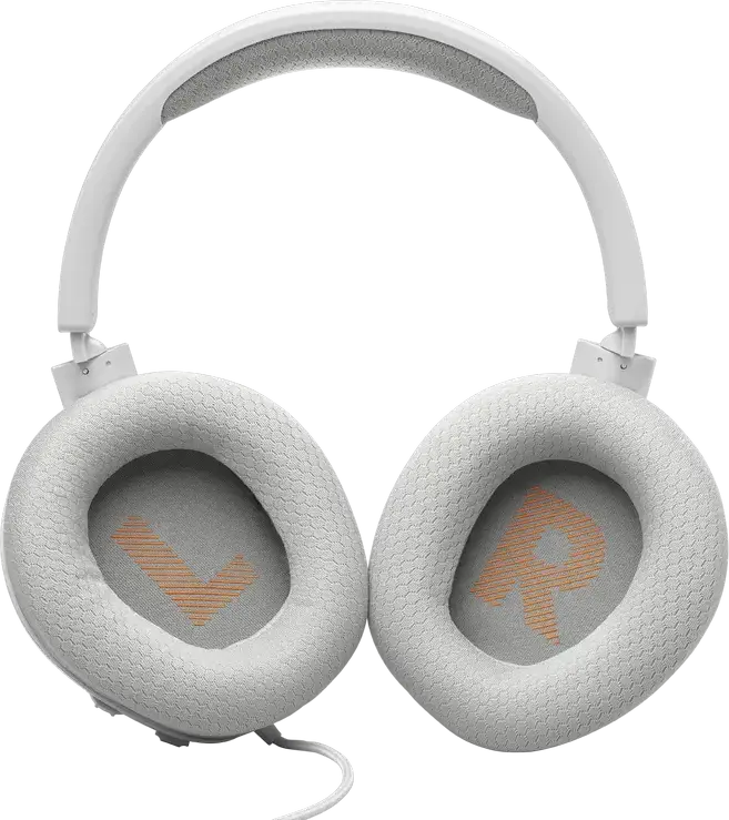 JBL Quantum 100M2 Wired Over-Ear Gaming Headset - White, with QuantumSOUND Signature, Detachable Boom Microphone, Memory Foam Ear Cushions, 3.5mm Jack