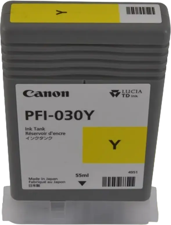 Cartuș de cerneală Canon PFI-030, 55ml, Galben