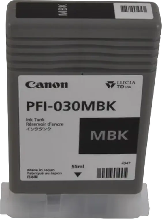 Cartuș de cerneală Canon PFI-030, 55ml, Negru mat