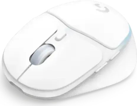 Mouse Gaming Wireless Logitech G705 Aurora Collection, LIGHTSPEED, Bluetooth și Wireless 2.4 GHz, Senzor Optic 8200 dpi, 6 Butoane Programabile, RGB, Alb