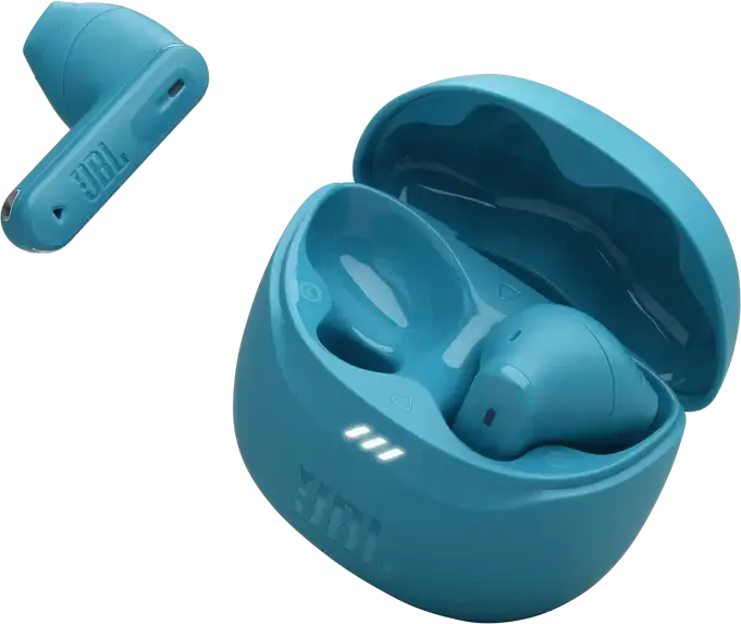 JBL Tune Flex 2 True Wireless Earbuds, Turquoise, Adaptive Noise Cancelling ANC, JBL Pure Bass & Spatial Sound, Smart Ambient, 48h Battery, Water & Dust Resistant
