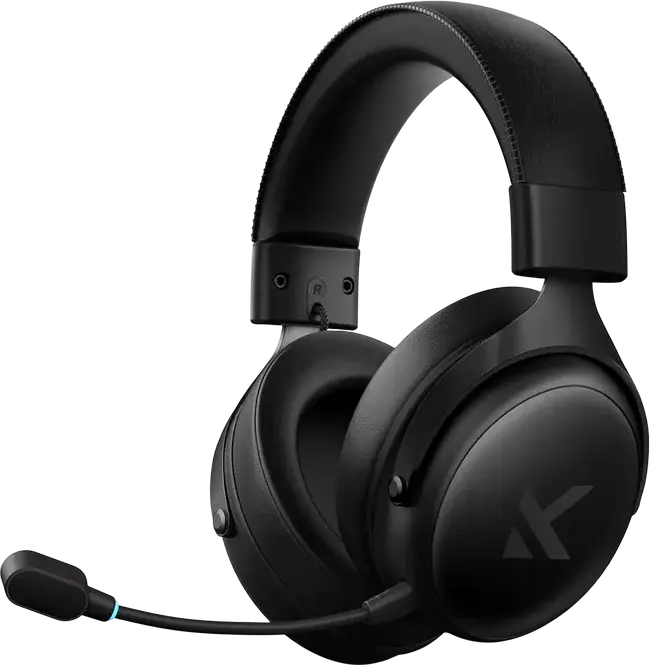 MCHOSE V9 Pro Gaming Headset, Steel Black, Tri-mode Wireless 2.4GHz Bluetooth Wired, 7.1 Surround Sound, 53mm Neodymium Drivers, AI Noise-Canceling Mic, 250h Battery, for PC, Laptop, Switch, PS5, PS4, Mobile, Tablet