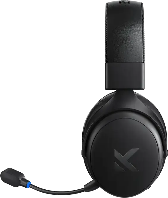 MCHOSE V9 Pro Gaming Headset, Steel Black, Tri-mode Wireless 2.4GHz Bluetooth Wired, 7.1 Surround Sound, 53mm Neodymium Drivers, AI Noise-Canceling Mic, 250h Battery, for PC, Laptop, Switch, PS5, PS4, Mobile, Tablet