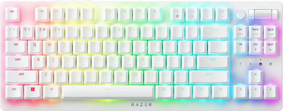 Tastatură Razer DeathStalker V2 Pro, Fără fir, Alb