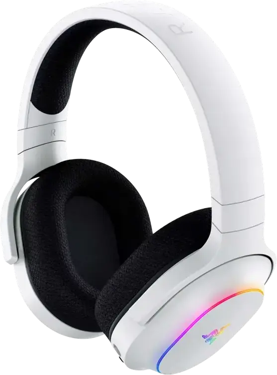 Casca Gaming Wireless Razer Barracuda X Chroma RGB, Albă, Drivere TriForce 40mm, HyperSpeed 2.4GHz și Bluetooth 5.2, SmartSwitch, Sunet Surround 7.1, Baterie 70h