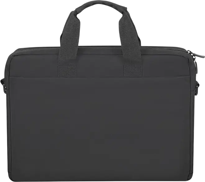 Rivacase 7521 Alpendorf Laptop Bag for 13.3-14 inch Laptops, Water Resistant Recycled Polyester (rPET) Case with Padded Neoprene Compartment and Shoulder Strap, Black