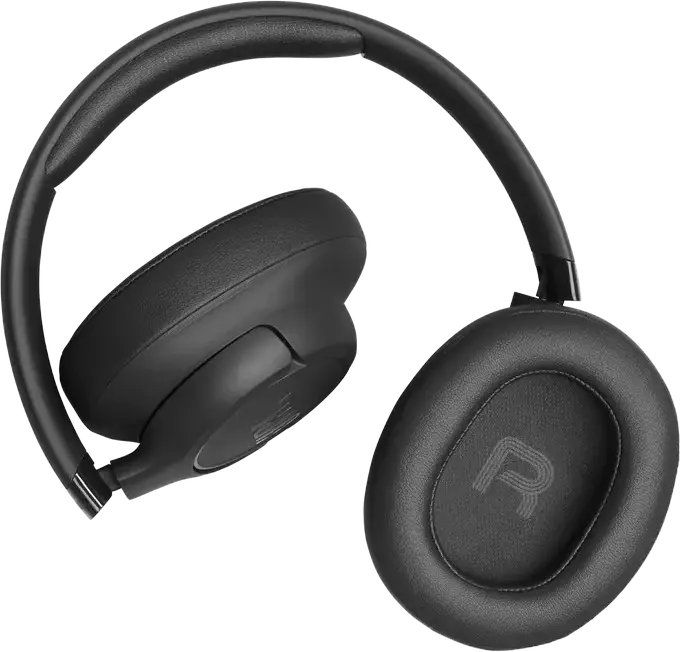 JBL Tune 730BT Wireless Over-Ear Headphones, Black, Pure Bass Sound, 40mm Drivers, Up to 76h Battery, Fast Charging, Multi-point Connection, Foldable