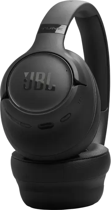 JBL Tune 730BT Wireless Over-Ear Headphones, Black, Pure Bass Sound, 40mm Drivers, Up to 76h Battery, Fast Charging, Multi-point Connection, Foldable