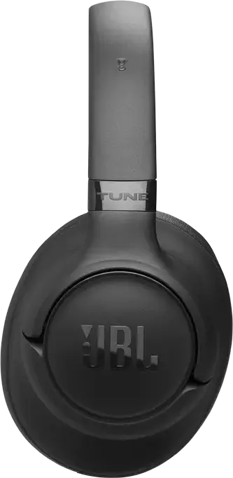 JBL Tune 730BT Wireless Over-Ear Headphones, Black, Pure Bass Sound, 40mm Drivers, Up to 76h Battery, Fast Charging, Multi-point Connection, Foldable