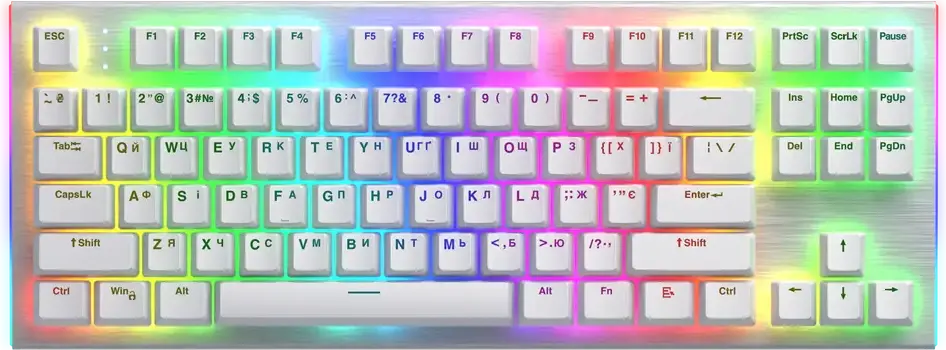 Tastatură HATOR Gravity X TKL, Cu fir, Alb