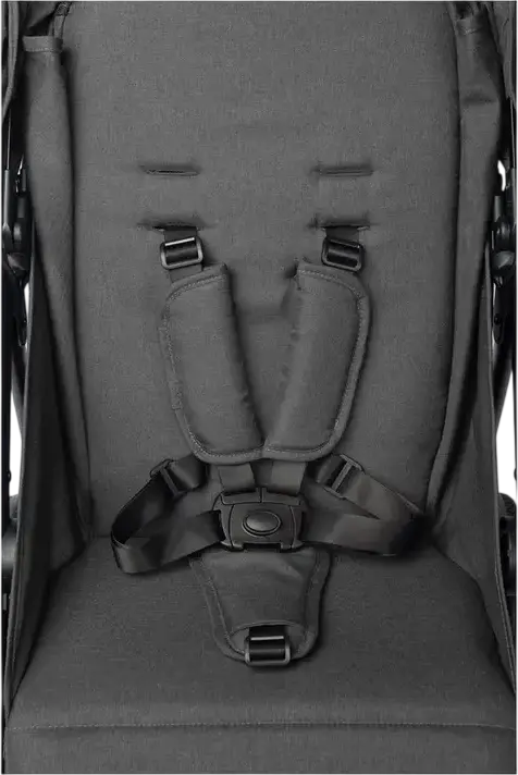 Caretero Elma Baby Stroller, Dark Gray, 0 Months to 4 Years, Max 22kg, EVA Shock-Absorbing Wheels, 5-Point Harness, Adjustable Seat, Rain and Foot Covers Included
