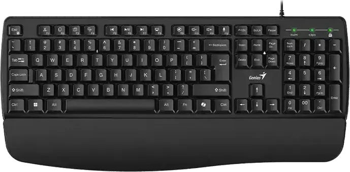 Tastatură Genius KB-123, Cu fir, Negru