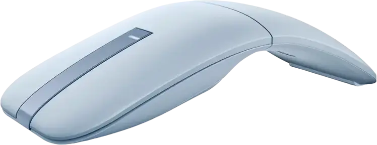 Dell MS700 Bluetooth Travel Mouse, Misty Blue, Multi-Device Connectivity, 4-Level Adjustable DPI up to 4000, Rotatable Design, Lightweight 56.9g