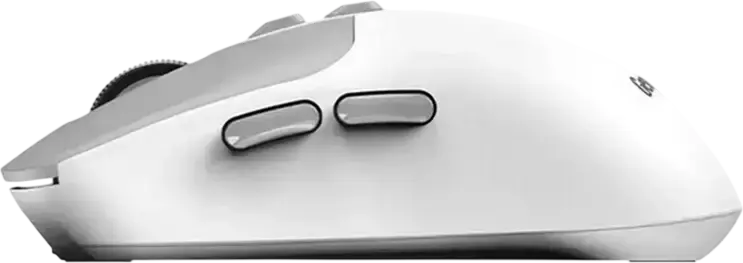 Genius NX-8080S BT Wireless Mouse, White/Grey, Dual Mode Bluetooth 5.3 & 2.4GHz, 1600 DPI Optical Sensor, 7 Buttons with AI Copilot Key, Silent Click, Ambidextrous