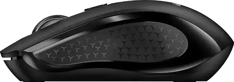 Genius NX-8025S Wireless Silent Mouse, Black, 2.4GHz Optical Sensor, 1600 DPI Adjustable, USB RF Receiver, Dedicated AI Copilot Button, Ergonomic Design, 10m Range
