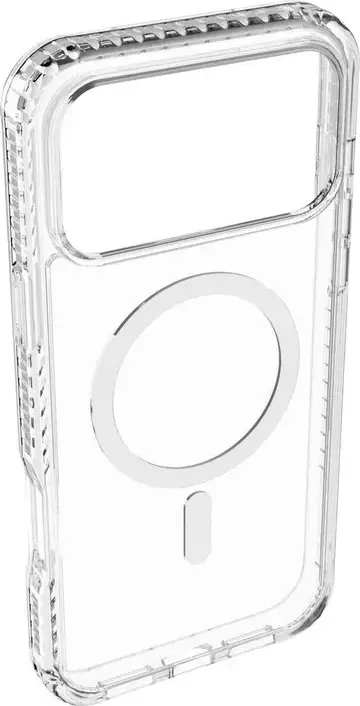 Cellularline Tetra Force Strong Guard Case for Apple iPhone 17 Pro, Transparent Flexible TPU Rubber Cover with Reinforced Corners and MagSafe Support