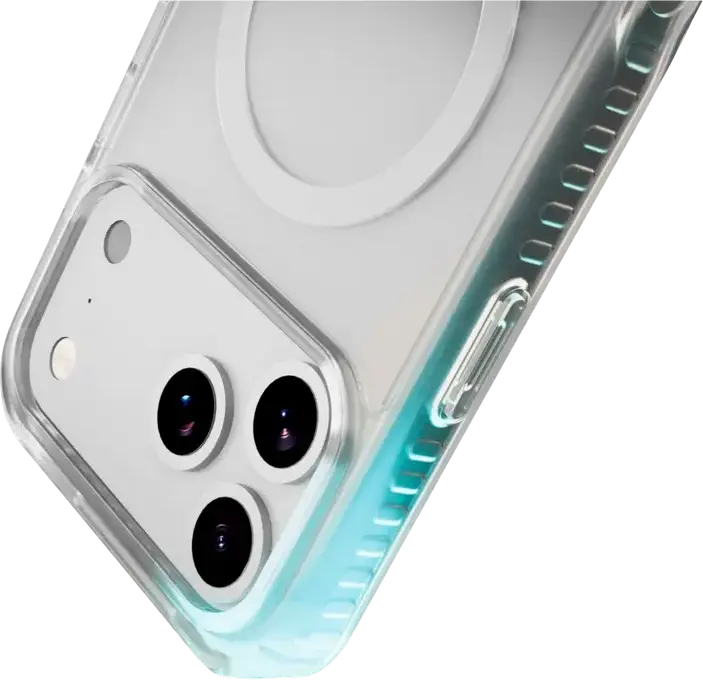 Cellularline Tetra Force Strong Guard Case for Apple iPhone 17 Pro, Transparent Flexible TPU Rubber Cover with Reinforced Corners and MagSafe Support