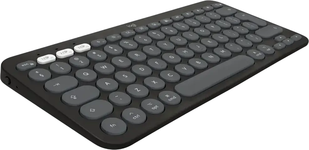 Logitech Pebble 2 Combo for Mac (920-012244) Wireless Keyboard K380s and Mouse M350s, Graphite, Bluetooth Low Energy, Silent Touch, Multi-Device Easy-Switch
