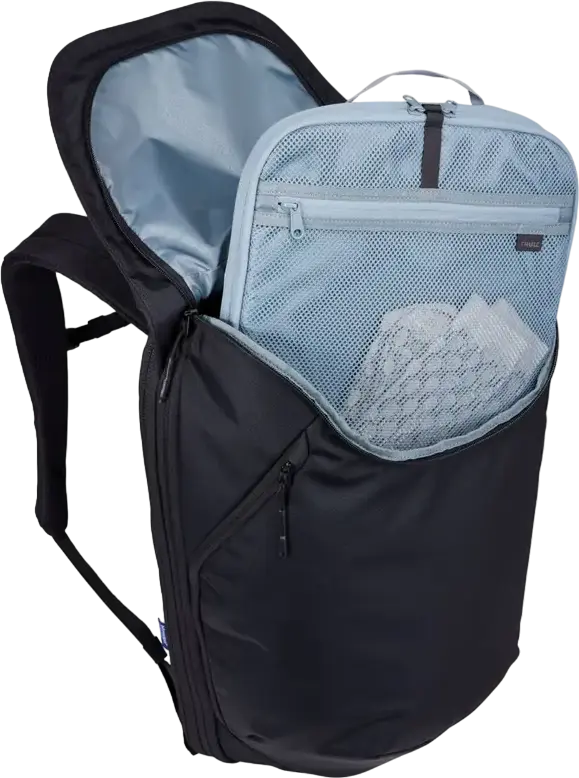 Thule Subterra 2 Laptop and Travel Backpack, 26L Expandable to 32L, Fits up to 16" Laptop & 10.9" Tablet, Removable Packing Cube, Black Nylon