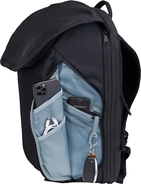 Thule Subterra 2 Laptop and Travel Backpack, 26L Expandable to 32L, Fits up to 16" Laptop & 10.9" Tablet, Removable Packing Cube, Black Nylon