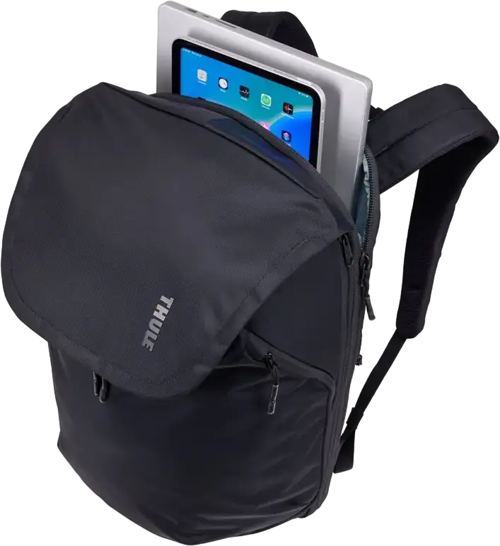 Thule Subterra 2 Laptop and Travel Backpack, 26L Expandable to 32L, Fits up to 16" Laptop & 10.9" Tablet, Removable Packing Cube, Black Nylon