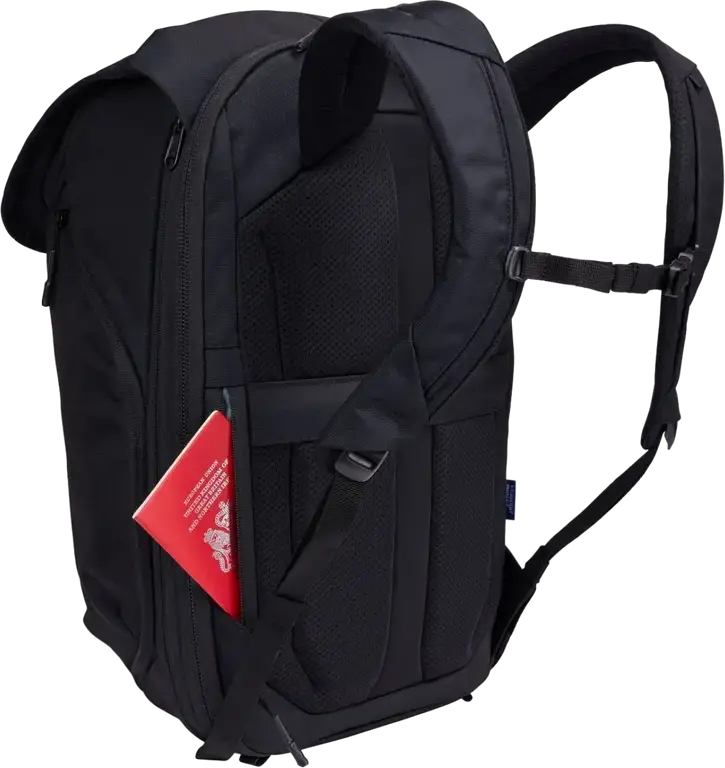 Thule Subterra 2 Laptop and Travel Backpack, 26L Expandable to 32L, Fits up to 16" Laptop & 10.9" Tablet, Removable Packing Cube, Black Nylon
