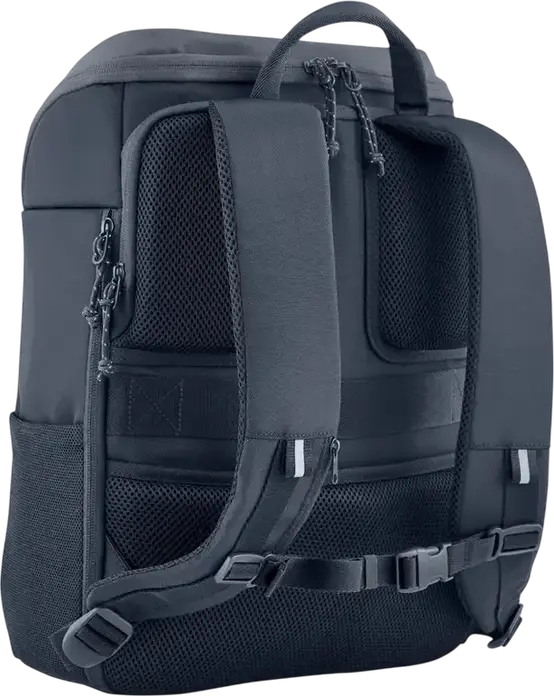 Rucsac Laptop HP Travel 25 6B8U4AA, Extensibil de la 25L la 30L, pentru Laptopuri de 15.6 inch, Material Plastic Reciclat, Rezistent la Apă, Iron Grey